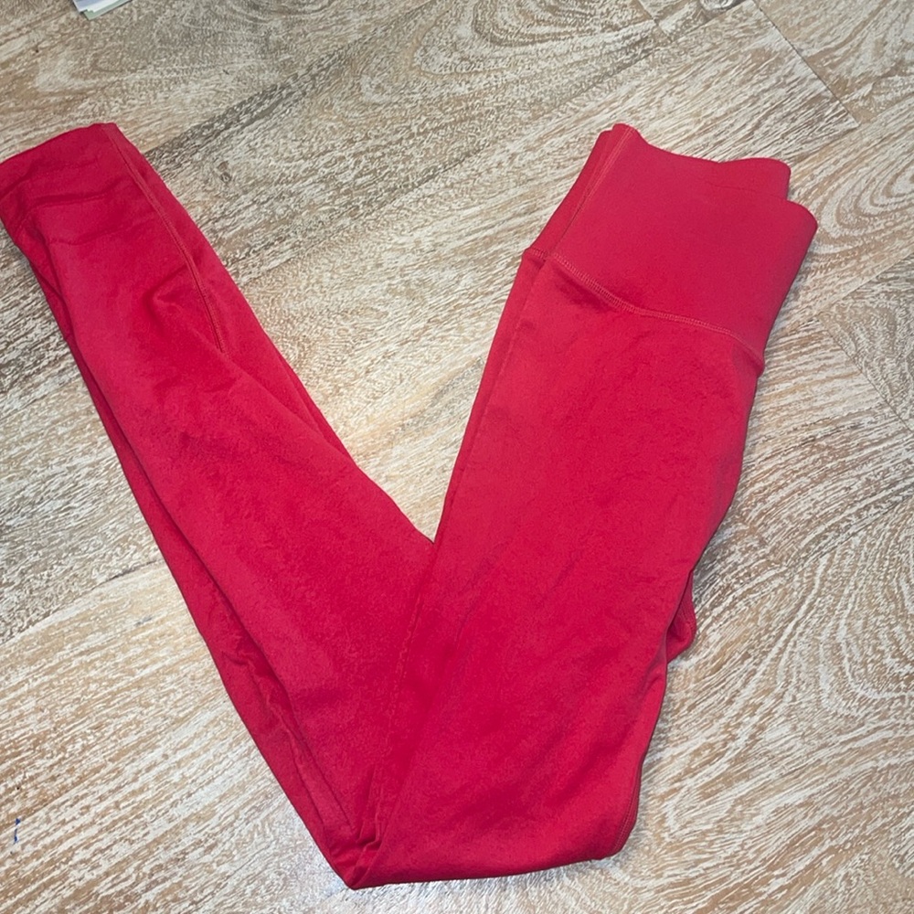 Fabletics Sculptknit High-Waisted Legging Pink Medium Yoga Leggings Athleisure